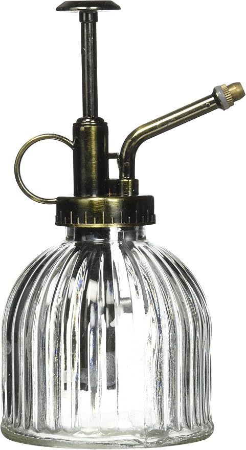 Mygift Vintage Style Clear Glass Water Spray Bottle Decorative
