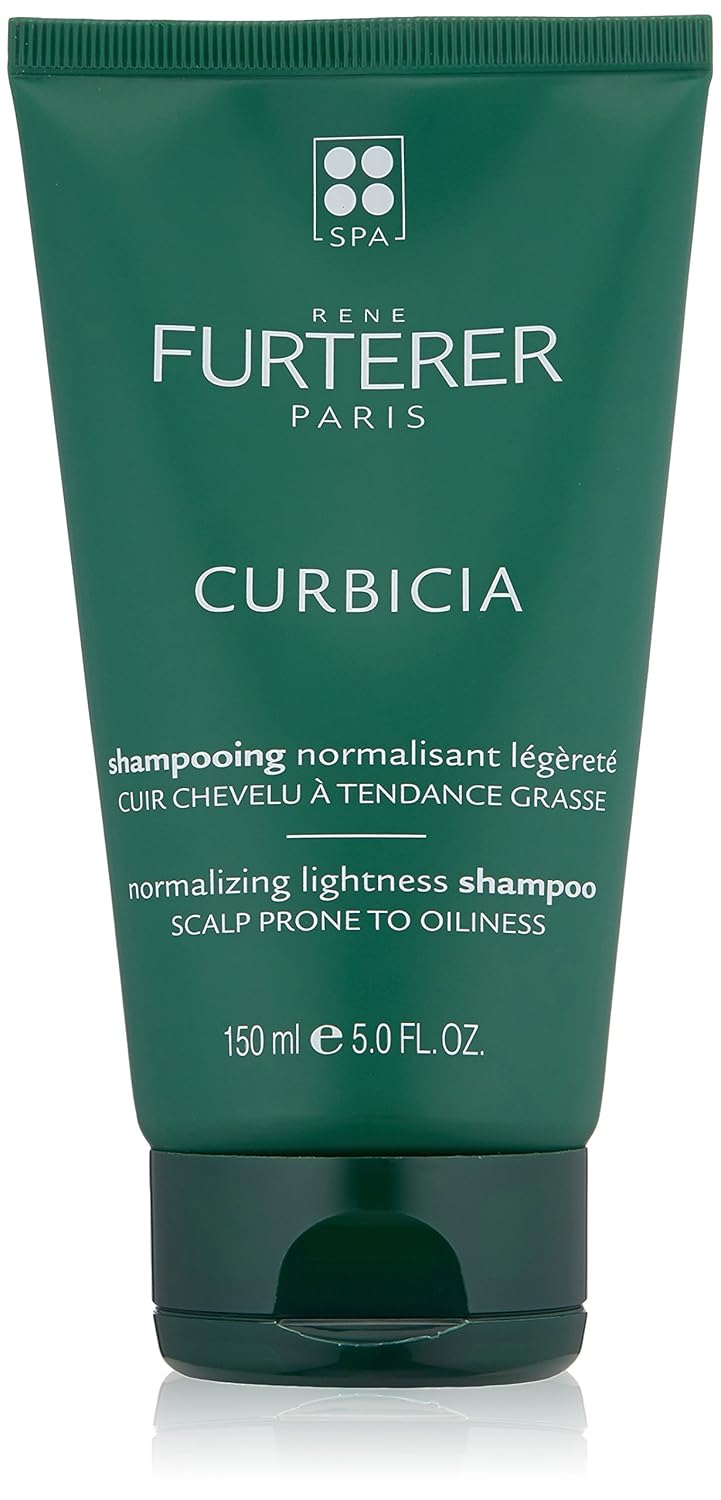 Rene Furterer CURBICIA Normalizing Lightness Shampoo, Oily-Prone Scalp, Sebum Control