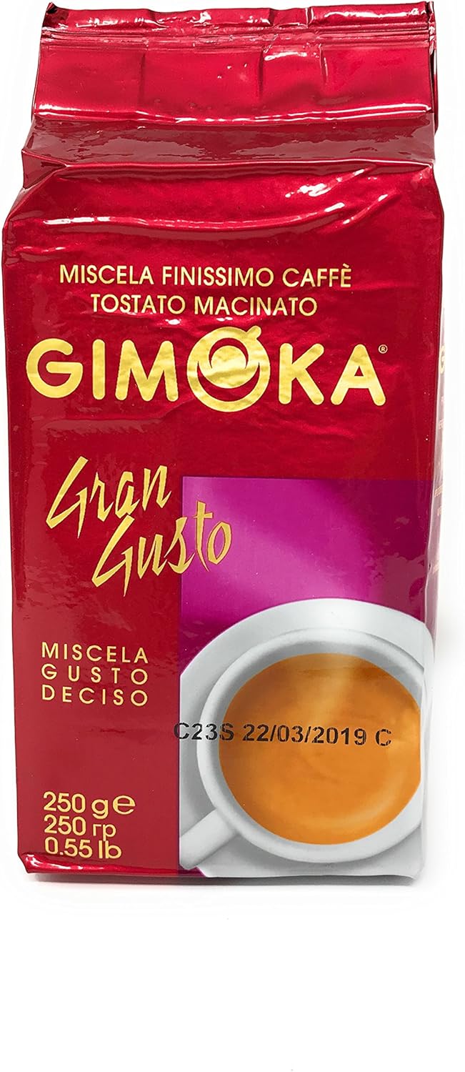 Ground Coffee Gimoka 40 x 250g (Gran Gusto) Amazon.co.uk Grocery