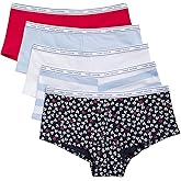 Tommy Hilfiger womens Classic Cotton Logoband Boyshort 5-pack