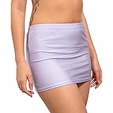Pin Up Doll Bodycon Mini Skirt for Women - Stretchy Tube Skirt with Flattering Fit - Micro Mini Low Rise Skirts - Sexy Skirts