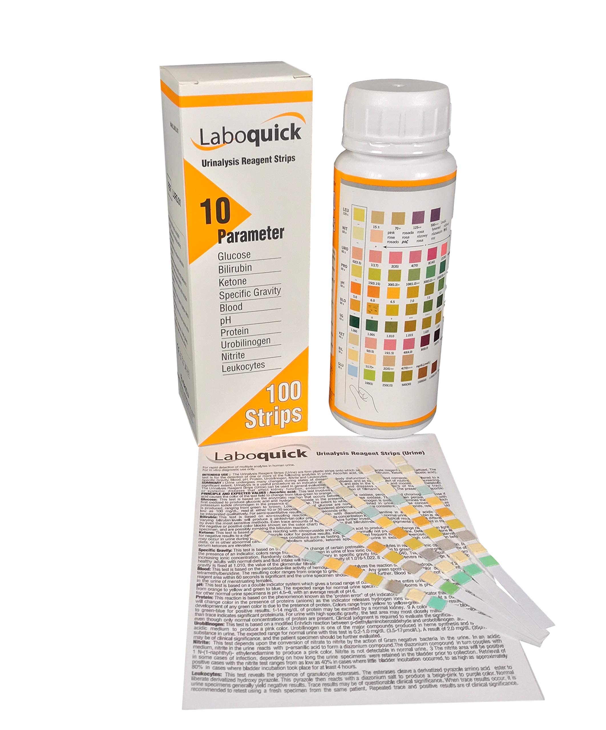 LABOQUICK 10 Parameter Urinalysis Multisticks Urine Strip Test Stick