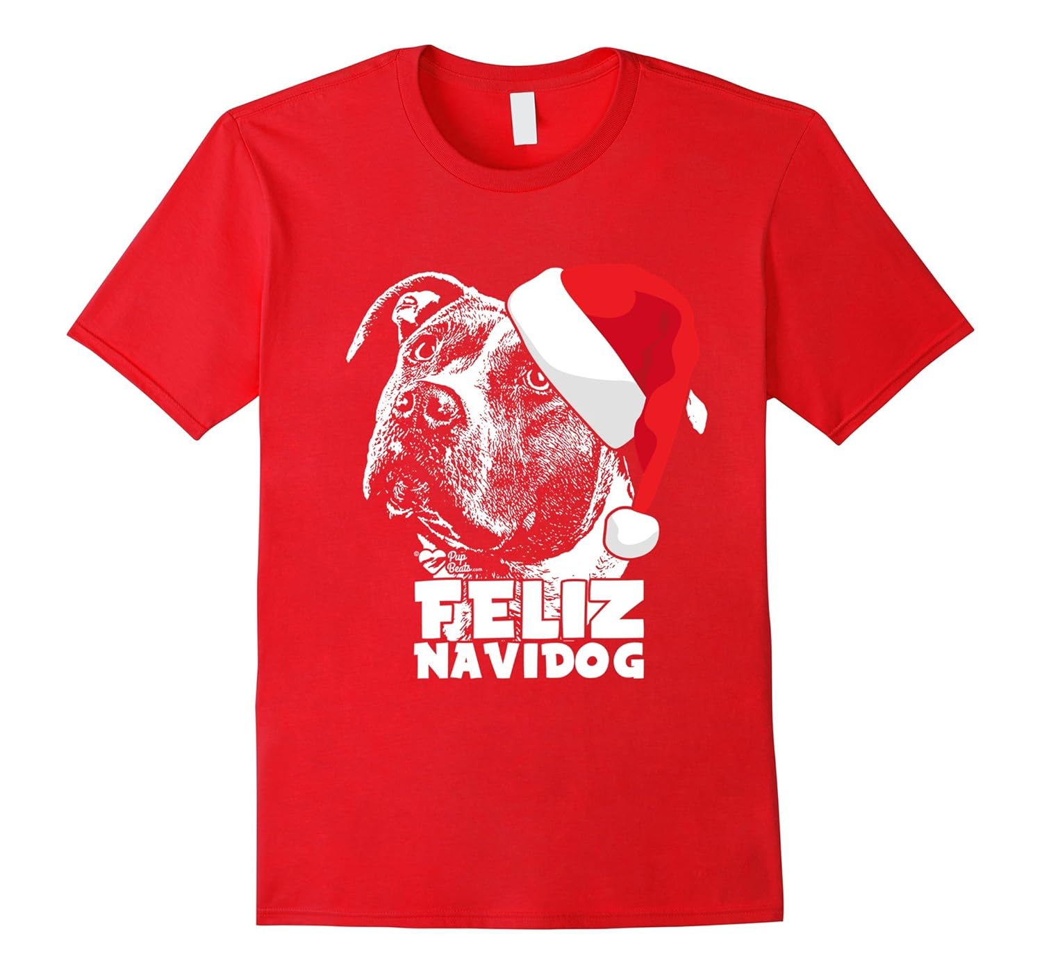 Pit Bull Cute Feliz Navidog Christmas Shirt-ANZ