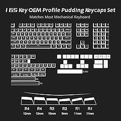 Womier Pudding Keycaps, PBT Shine Through Keycaps
