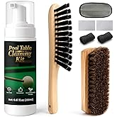 8pcs Pool Table Cleaning Kit - Powerful Cleaner Quickly Breaks Down Chalk & Stains, Restores Felt Smoothness - With Crevice C
