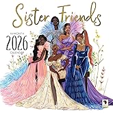 African American Expressions 2026 Wall Calendars - Monthly Calendars Celebrating Black Culture & History - 12x12 Hanging Calendar - 16 Months (Sister Friends)