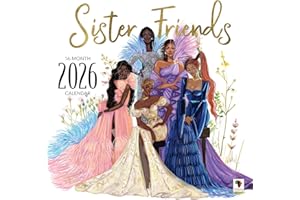 African American Expressions 2026 Wall Calendars - Monthly Calendars Celebrating Black Culture & History - 12x12 Hanging Calendar - 16 Months (Sister Friends)