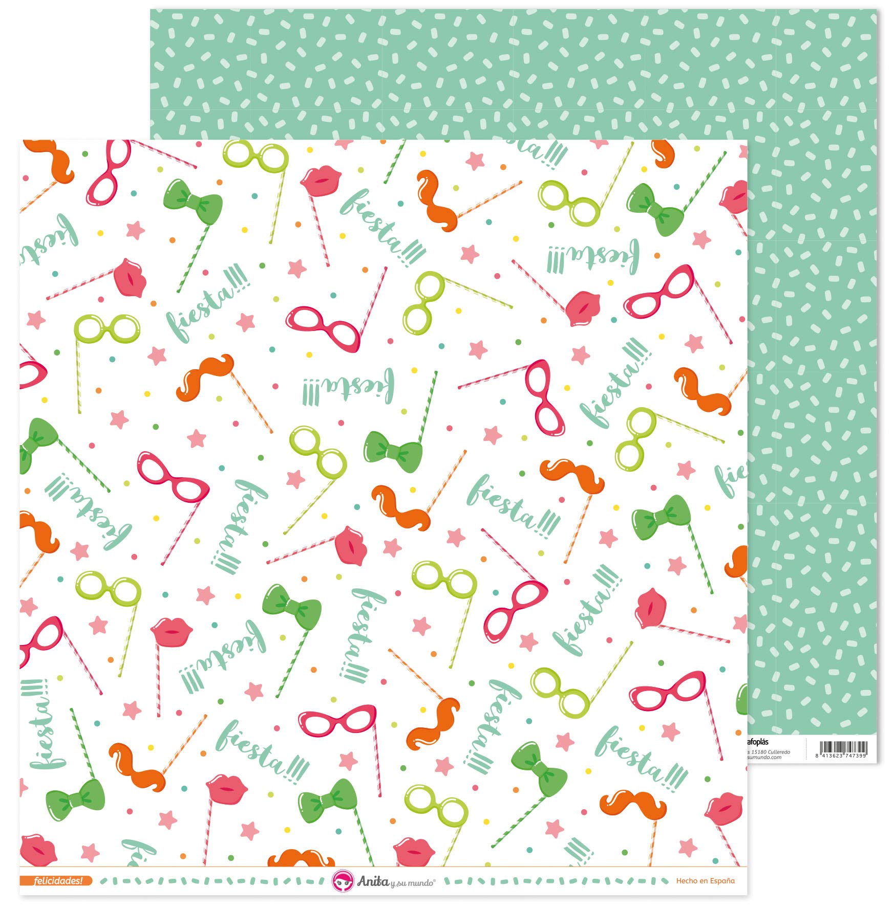 Anita y Su Mundo Congratulations Collection Scrapbooking, Paper, Party, 12" x 12"
