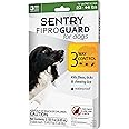 SENTRY Fiproguard for Dogs, Flea and Tick Prevention for Dogs (23-44 Pounds), Includes 3 Month Supply of Topical Flea Treatments