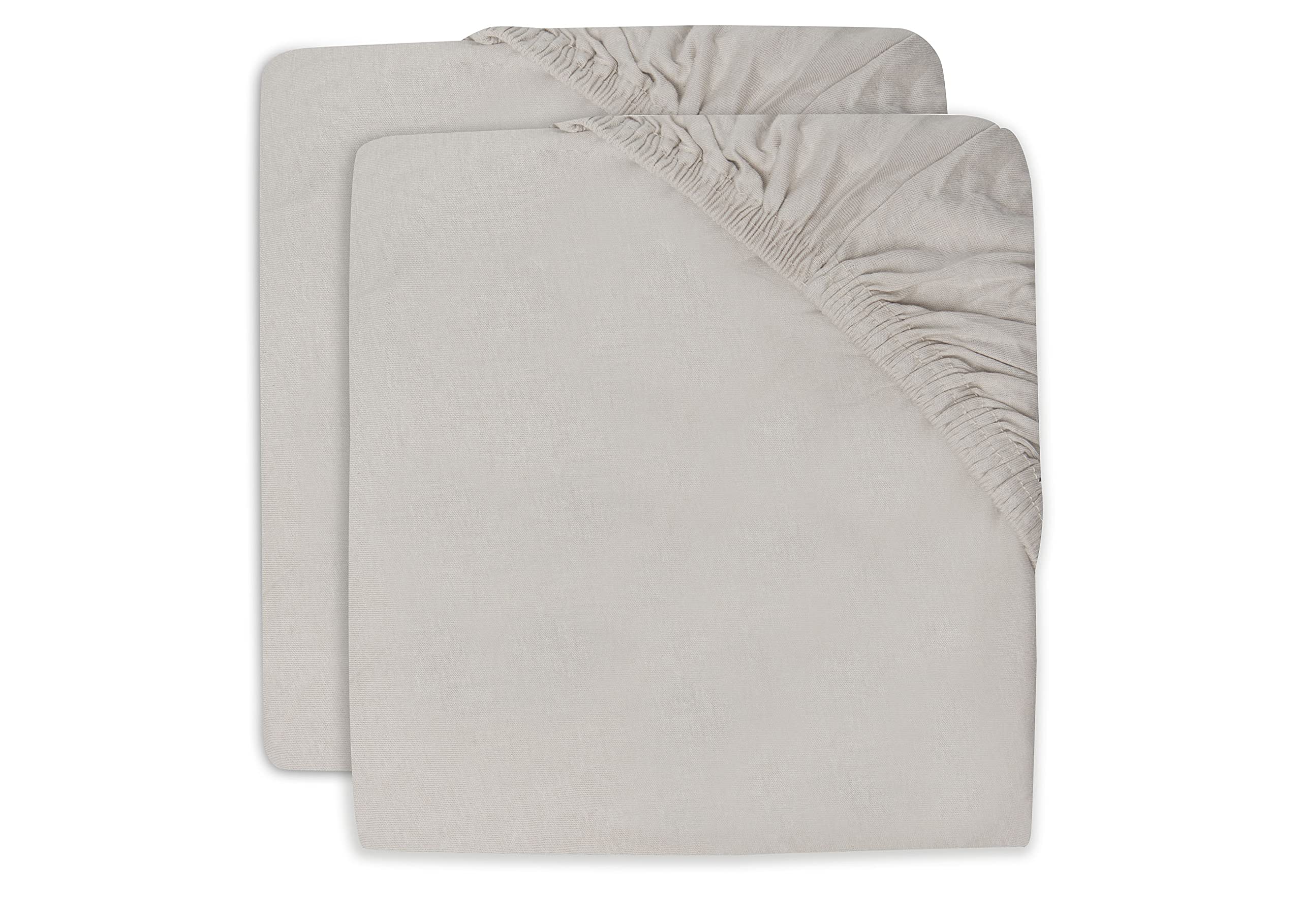 Jollein Duvet Cover Fitted Sheet Jersey 40 x 90 cm Nougat 2 Pack | 2511-501-00093