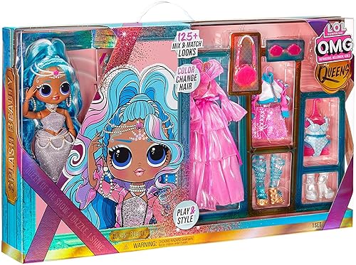 LOL Surprise OMG Queens Splash Beauty Fashion Doll with 125+ Mix