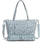 Vera Bradley womens Cotton Deluxe Travel Tote Travel Bag