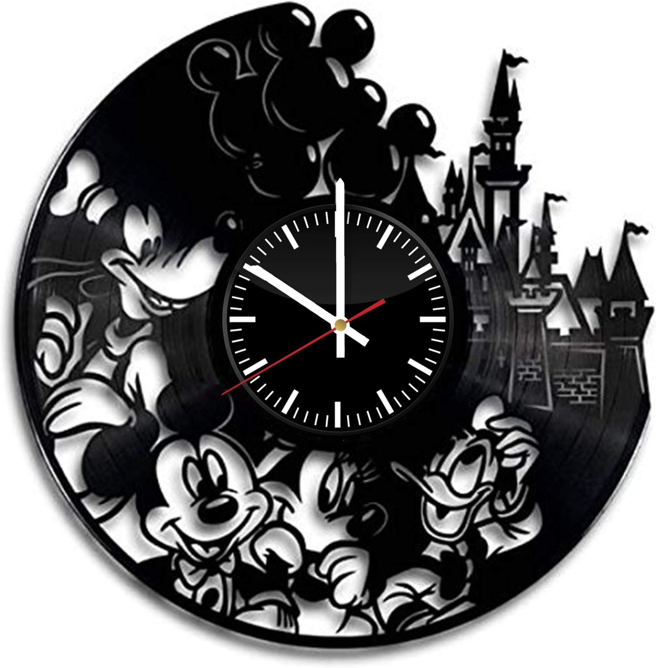 Disney, Mickey Mouse & Minnie Mouse Vinyl Record Wall Clock
