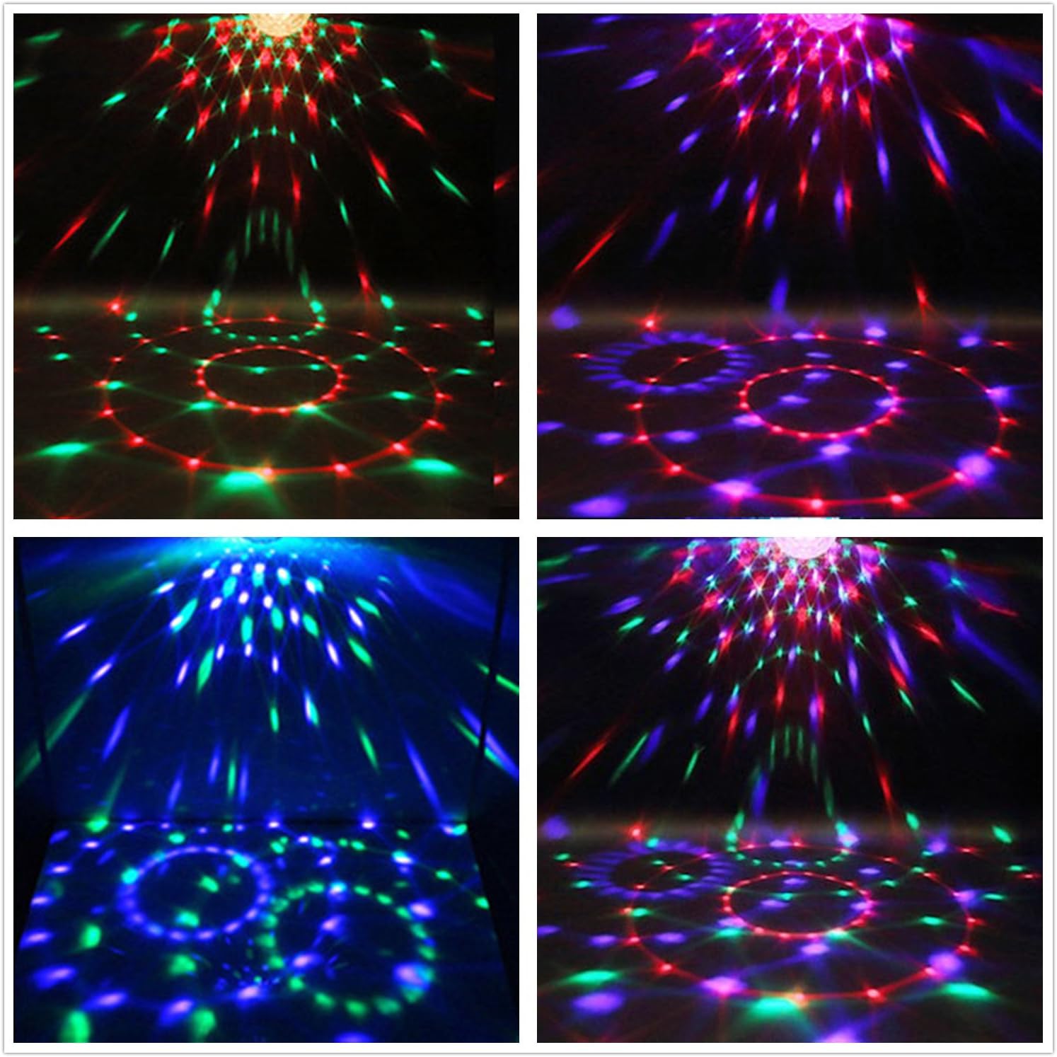Disco Ball Disco Lights-COIDEA Party Lights Sound Activated Storbe Light With Remote Control DJ Lighting,Led 3W RGB Light Bal, Dance lightshow for Home Room Parties Kids Birthday Wedding Show Club Pub: Musical Instruments
