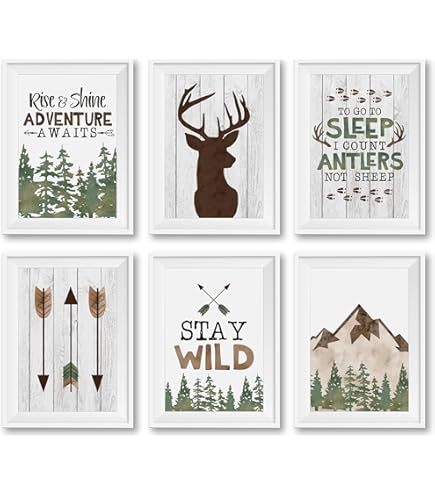 Forest Animals Bible Verse Poster Set - 4 Pack 8x10 Inch Inspirational Watercolor Wall Art For Kids Room - View #9