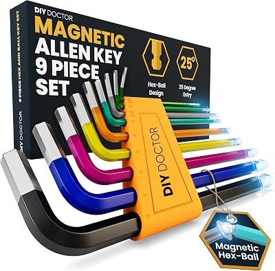 DIY Doctor 10-Piece Torx Key Set T9–T50 with Hole Tips, Color Coded