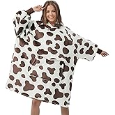 Krifey Wearable Blanket Hoodie, Oversized Sherpa Fleece Sweatshirt with Giant Pocket, Birthday Gifts for Women, Mom, Sister