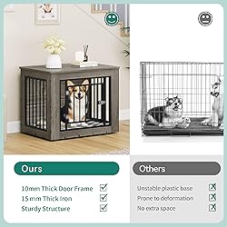 YITAHOME 32.5" L Dog Crate Furniture for Medium