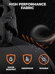 ORORO Men's Heated Jacket with Battery, Heated Coat