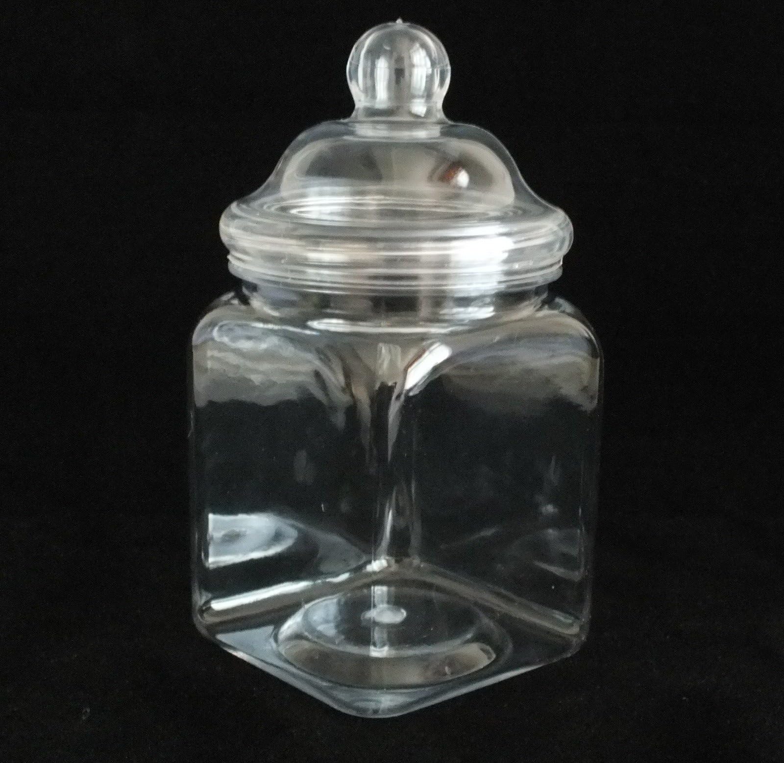 jars2uPlastic Square Victorian Style Jar 450ml (10)