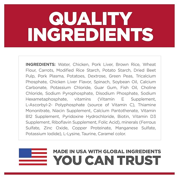 HILL’S SCIENCE DIET PUPPY WET DOG FOOD, CHICKEN & VEGETABLES, 12.8 OZ. CANS, 12-PACK