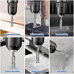 10Pcs New Four-Flute Sawtooth Eccentric Drill Bit