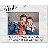 HUKINE Dad Gifts Picture Frame 5x7, Daddy photo frame, Birthday Gift for Dad from Son Daughter, Father Gifts for Father's Day Picture Photo Frames for Tabletop Desk Decor