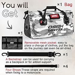 Waterproof Duffel Bag - Motorcycle Dry Bag Tail Bag
