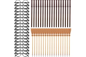 Mototo 54 Pieces Wizard Wand Themed Party Supplies - Wand Pencils Witch Broom Pencils Wizard Glasses for Halloween Magic themed Birthday Party Costume Decor