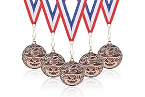 HEDEEY Halloween Pumpkin Medals for Kids Adults Halloween Party Supplies.Halloween Costume Contest Prize Awards Medals with Neck Ribbon