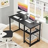 GreenForest GreenForest Computer Desk with Monitor Stand 100cm Black view 7