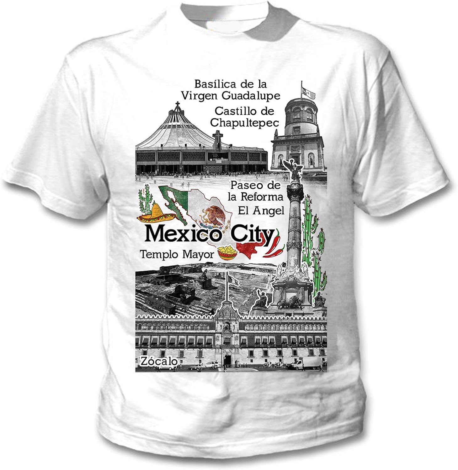 teesquare1st Men's Mexico Mexico City White TShirt Amazon.co.uk Clothing