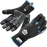 Waterproof Work Gloves, Thermal Insulated, Touchscreen, Enhanced Grip, Ergodyne ProFlex 818WP,Black