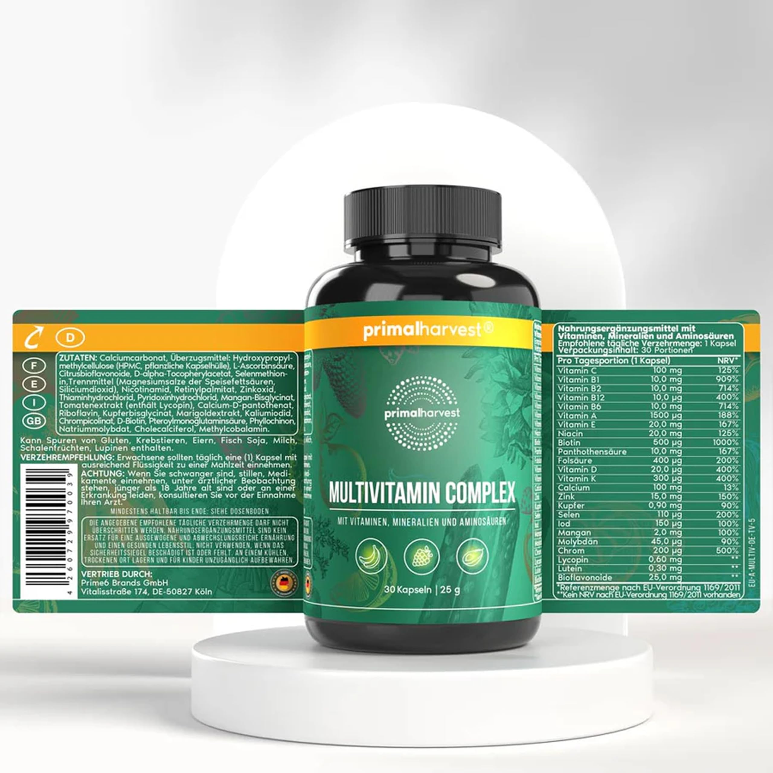 Primal Multivitamin – Tägliches Supplement, glutenfrei, vegetarisch 5