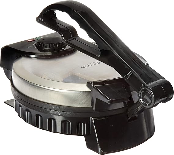 Brentwood TS127 Stainless Steel NonStick Electric Tortilla Maker, 8