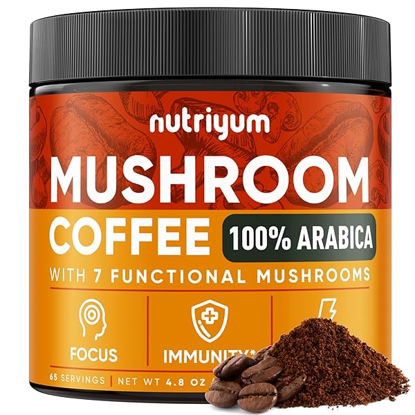 NUTRIYUM MUSHROOM COFFEE (65 SERVINGS) – 500MG 7...