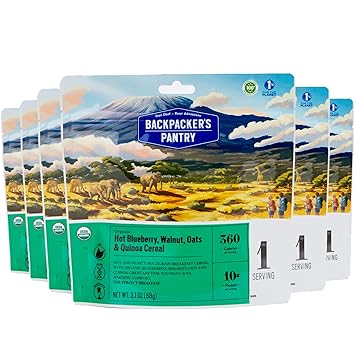 Amazon Com Backpacker S Pantry Organic Blueberry Walnut Oats