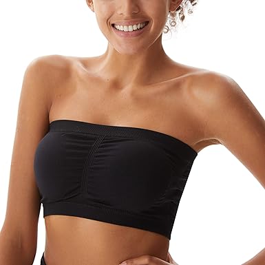 strapless padded sports bra