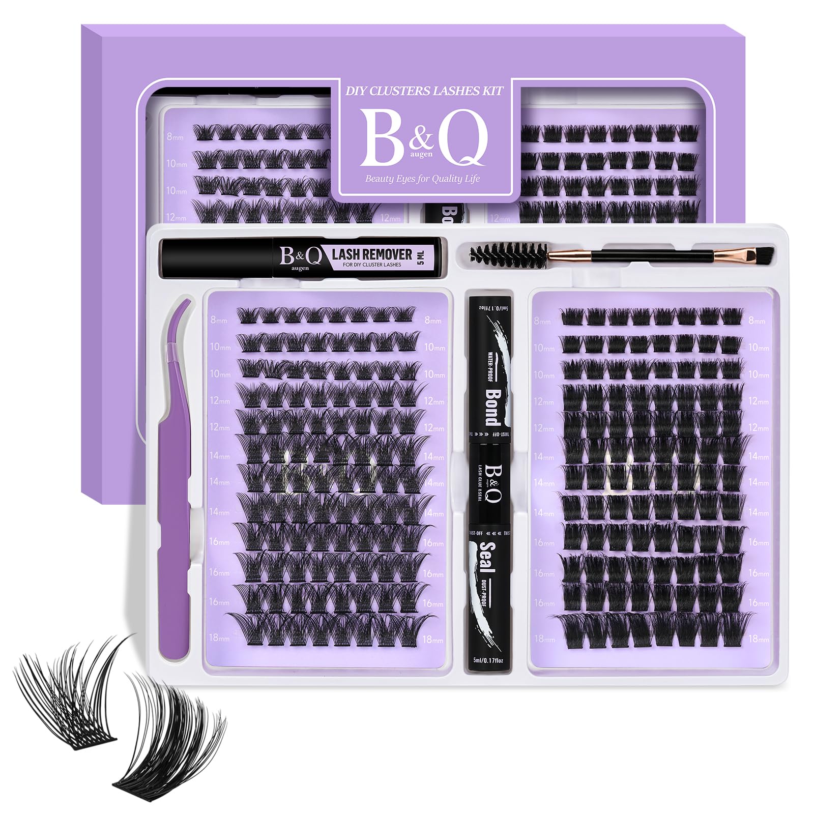 B&Q Lash Extension Kit 192 pcs Eyelash Extension