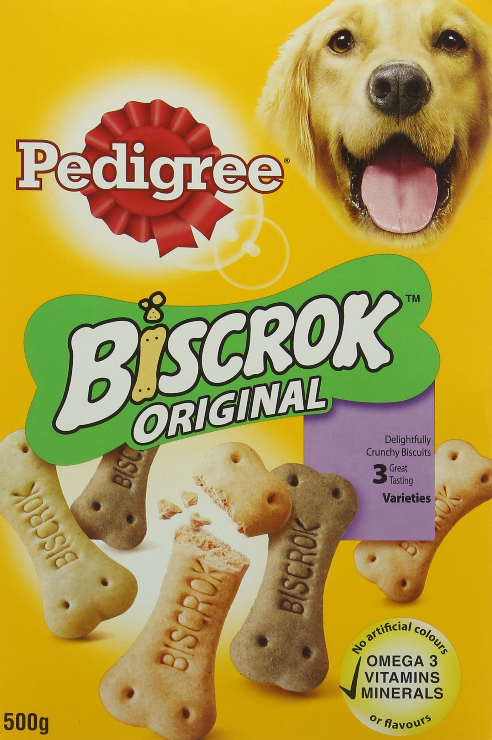 Pedigree Biscrok Biscuits Original Dog Treats, 500 g