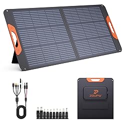 ZOUPW 100W Portable Solar Panel,RV Essentials, 20V