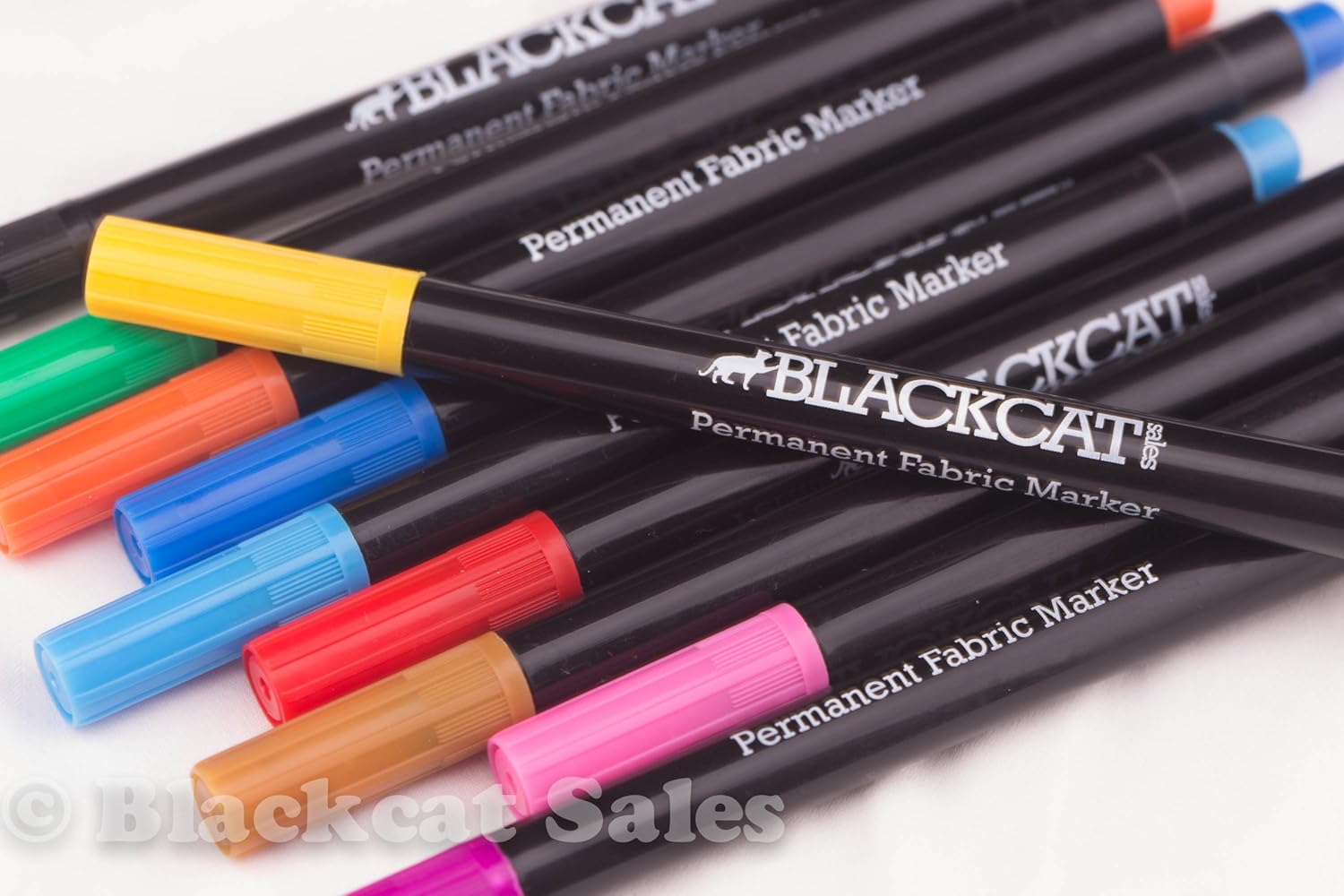 Permanent Fabric Markers 10 pens. Waterbased