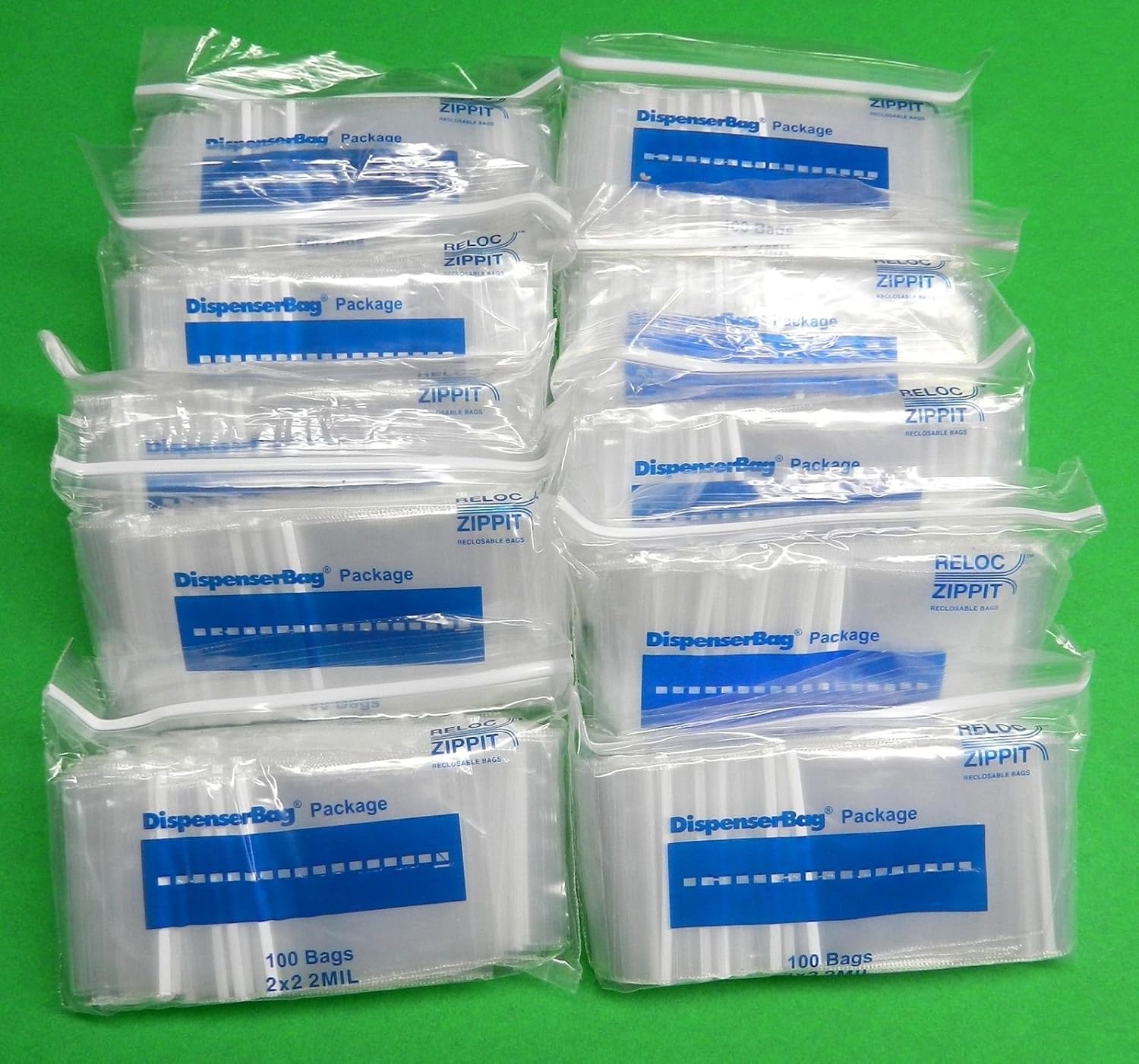 1000 Ziplock Bags 2x2 Small Clear Poly Baggies 2mil 2"x2