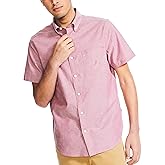 Nautica Mens Short-Sleeve Oxford Shirt