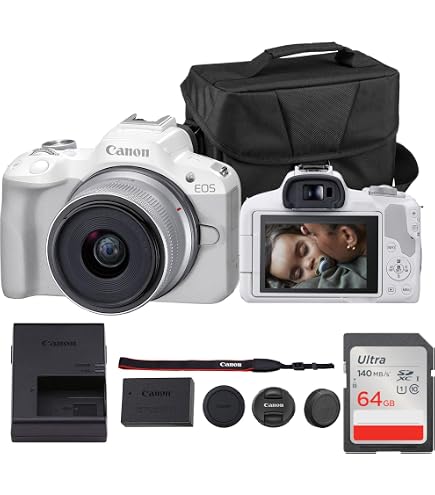 Amazon.com : Canon EOS R50 Mirrorless Camera with 18-45mm Lens