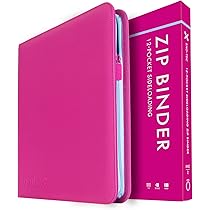 Vault X 12 Pocket Trading Card Zip Binder, 480 Cards, Compatible