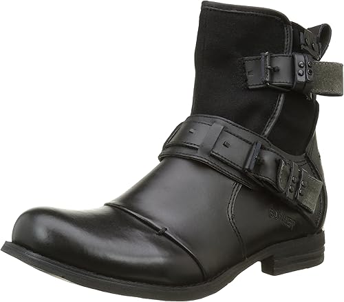 boots motardes noires homme