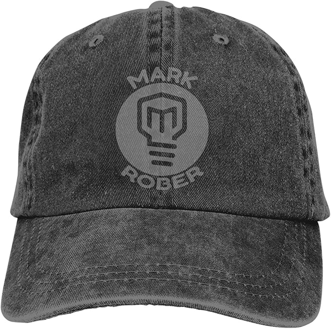 Mark Rober Merch Glitter Bomb Wireframe Washed Plain Baseball Cap