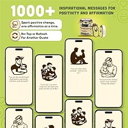60 Positive Pickle Cards Jar, Affirmation Cards For