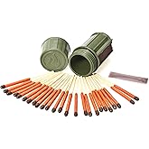 UCO Stormproof Match Kit with Waterproof Case, 25 Stormproof Matches and 3 Strikers